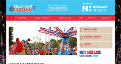 Desktop Screenshot of minthillmadnessfestival.org